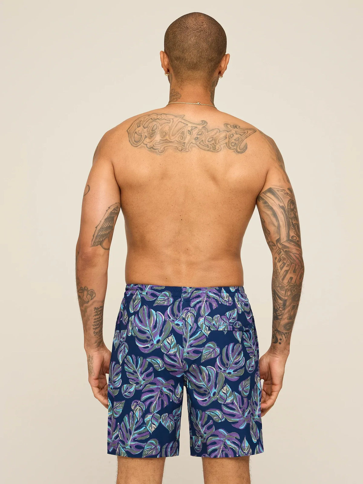 The Variegateds 7" (Classic Lined Swim Trunk)- Purple