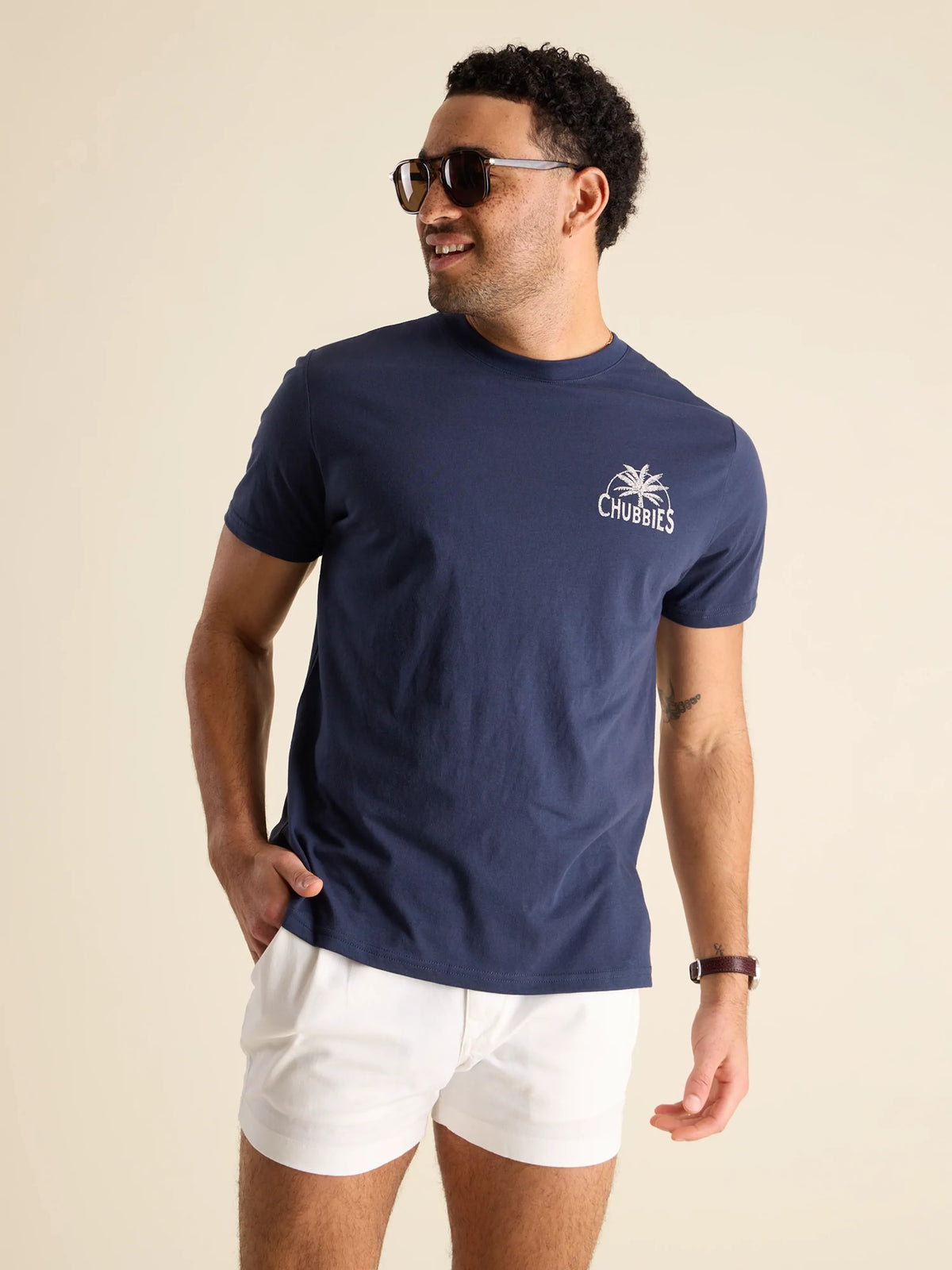 The Going in the Duffle (Non Pocket Graphic T-Shirt) - Navy