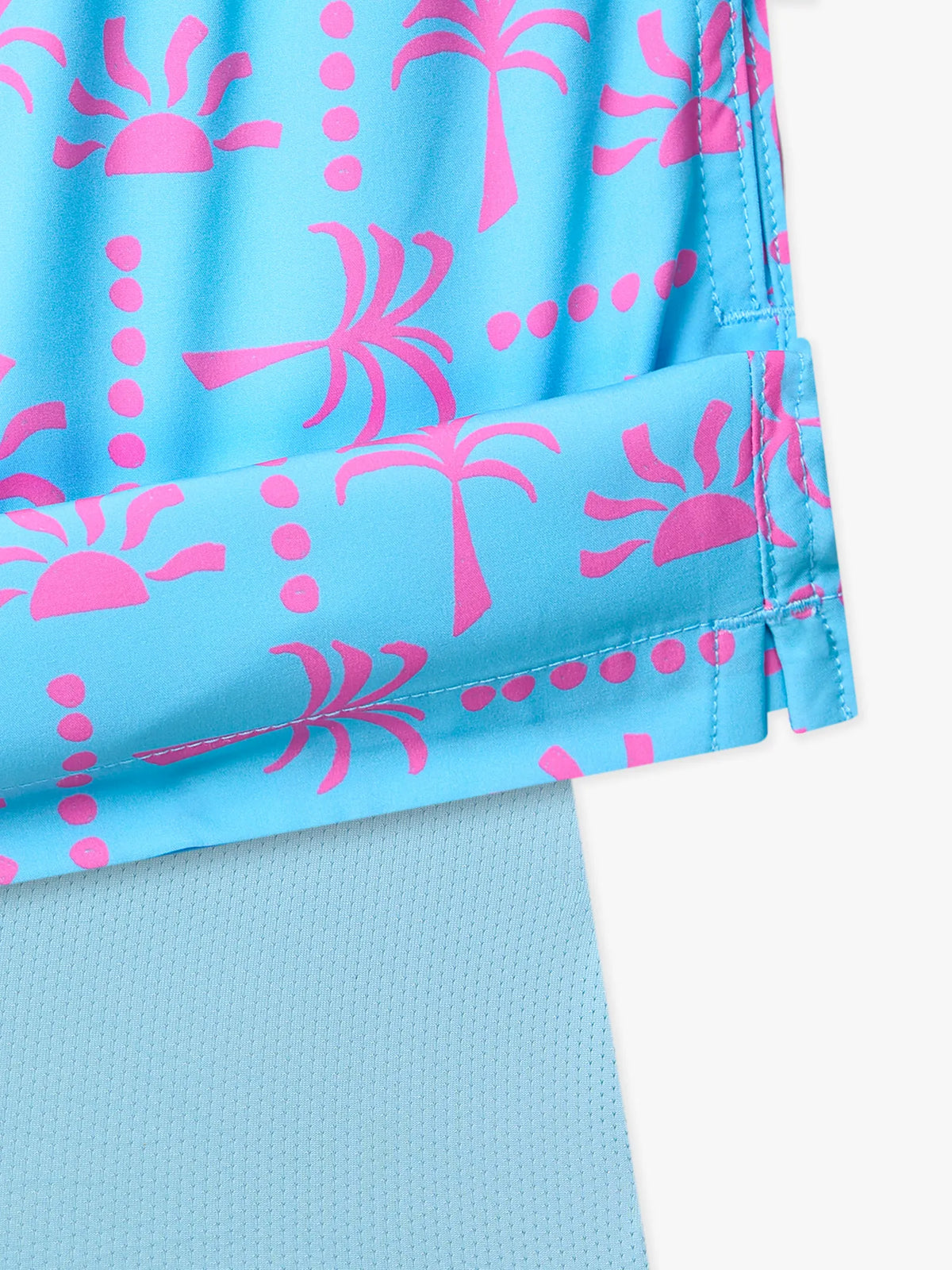 The Pacific Grids (Boys Lined Swim Trunk)