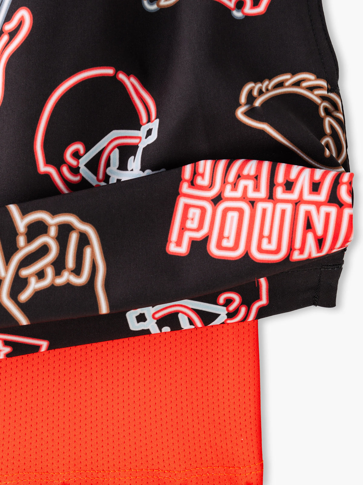 The Neon Browns 5.5" (NFL Classic Lined Swim Trunks)