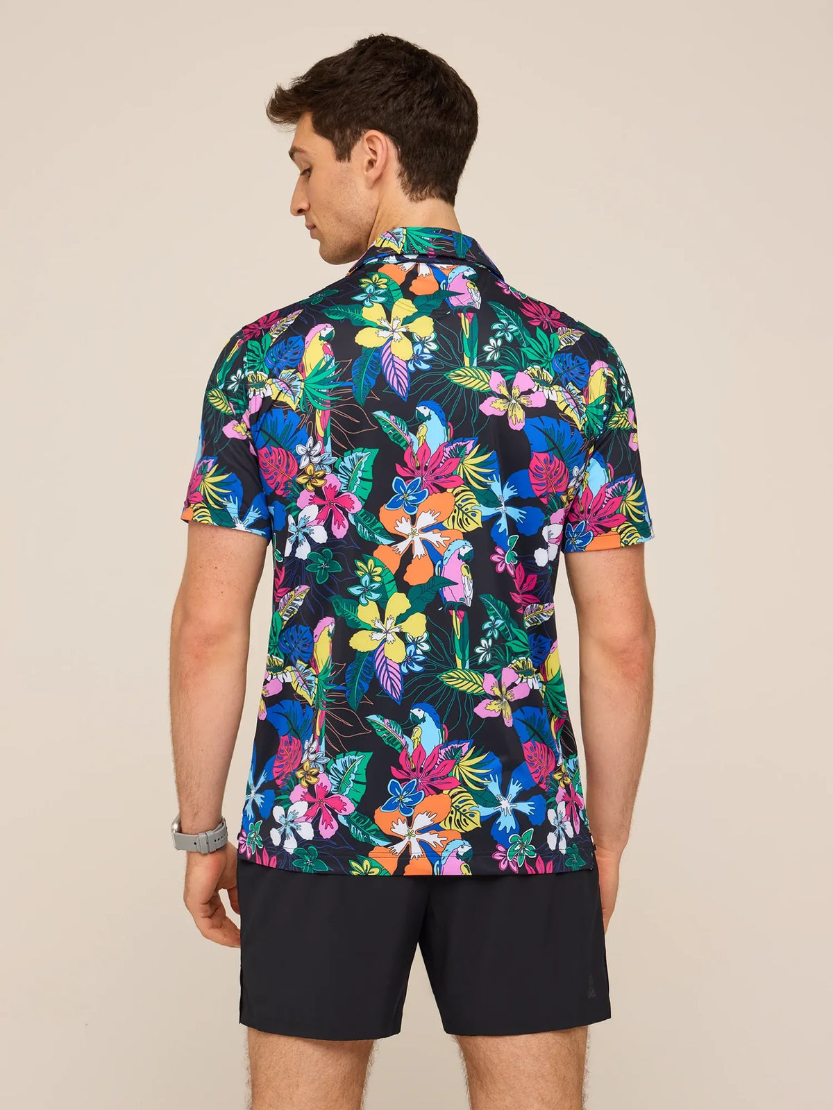 The Deep Floral (Performance Polo)