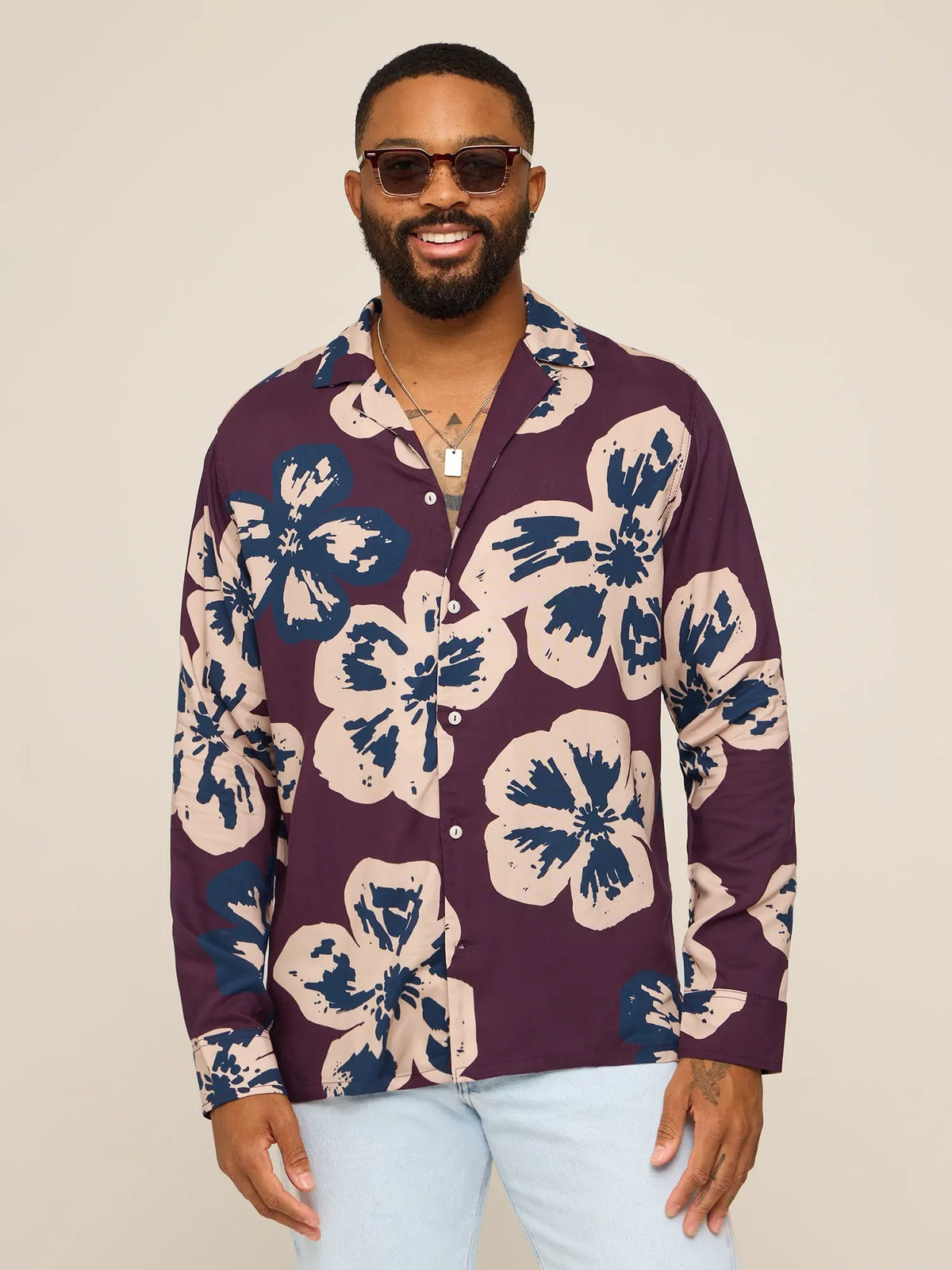 The Berry Botanica (LS Rayon Sunday Shirt)