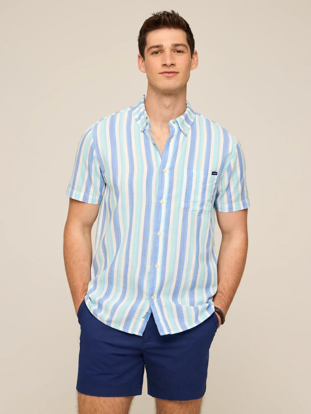 The Deep Sea Streaks (Resort Weave Friday Shirt)