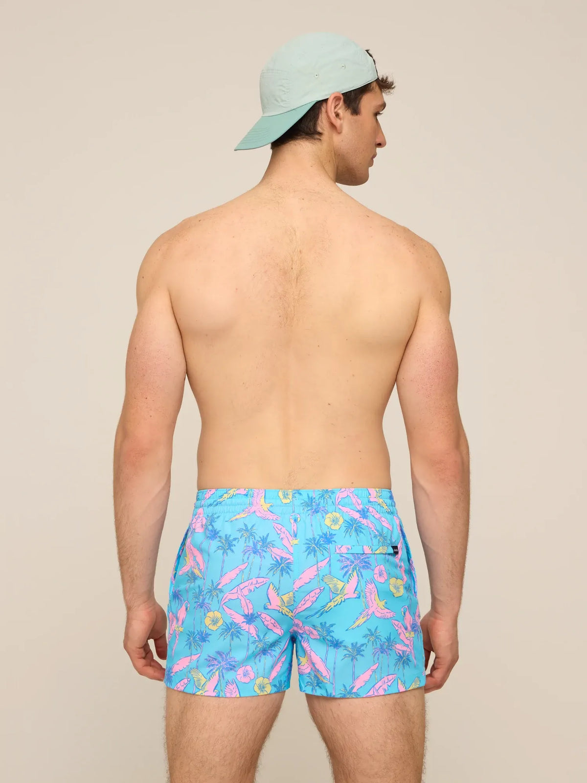 The Flock Parties 4" (Classic Lined Swim Trunk)
