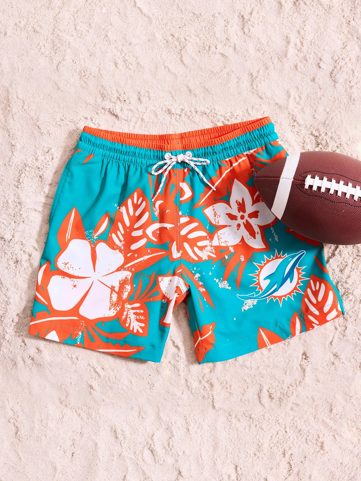 The Dolphins Deep End Zones 5.5" (Classic Lined Swim Trunk)