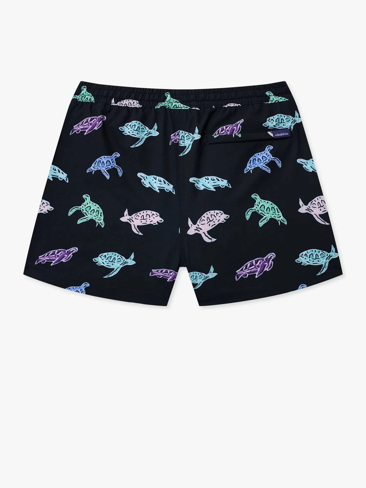 The Turtally Awesomes (Boys Lined Swim Trunk)- Black