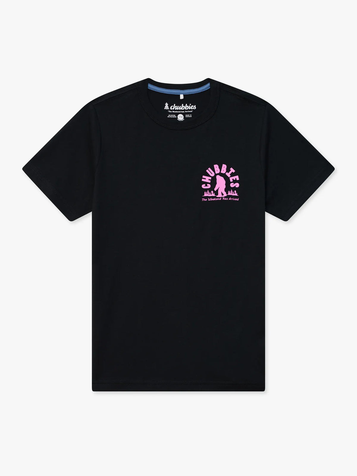The Squatch Sighting (Boys Non Pocket Graphic T-Shirt)- Black