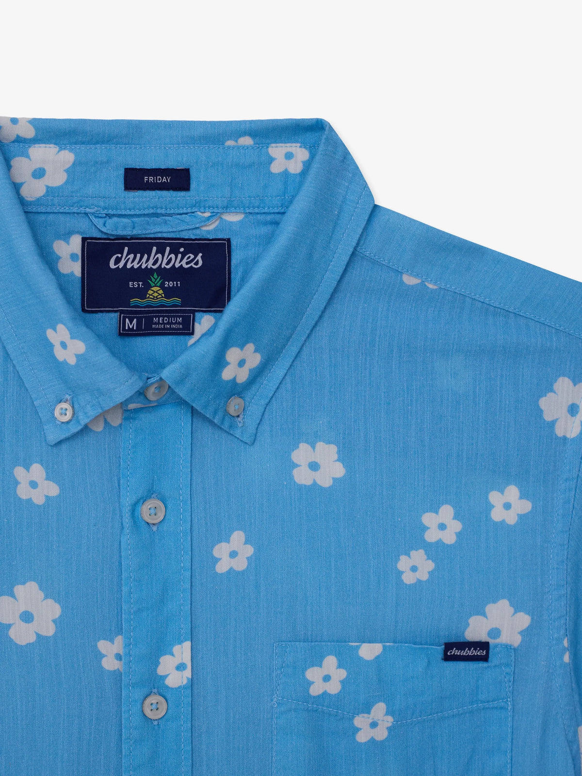 The Sun-Dried Blossom (Resort Weave Friday Shirt)- Blue