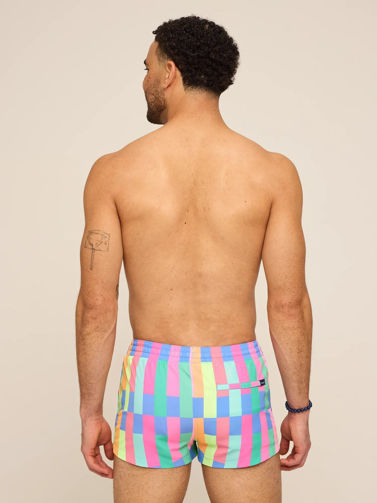 The Technicolor Stitches 2" (Classic Lined Swim Trunk)
