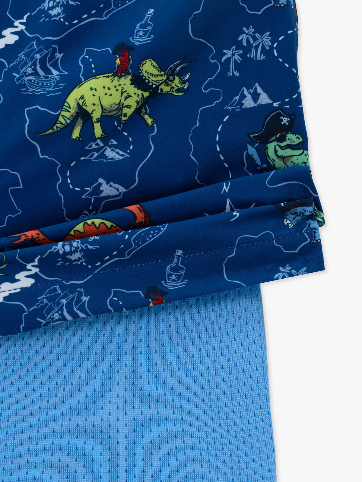 The Rex Marks The Spots (Boys Lined Swim Trunk)