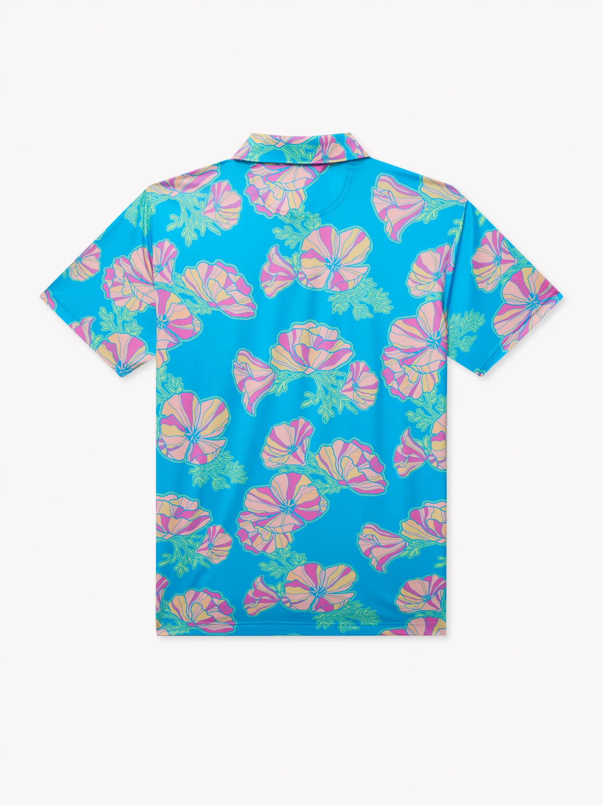 The Great Grand Poppy (Performance Polo)- Blue