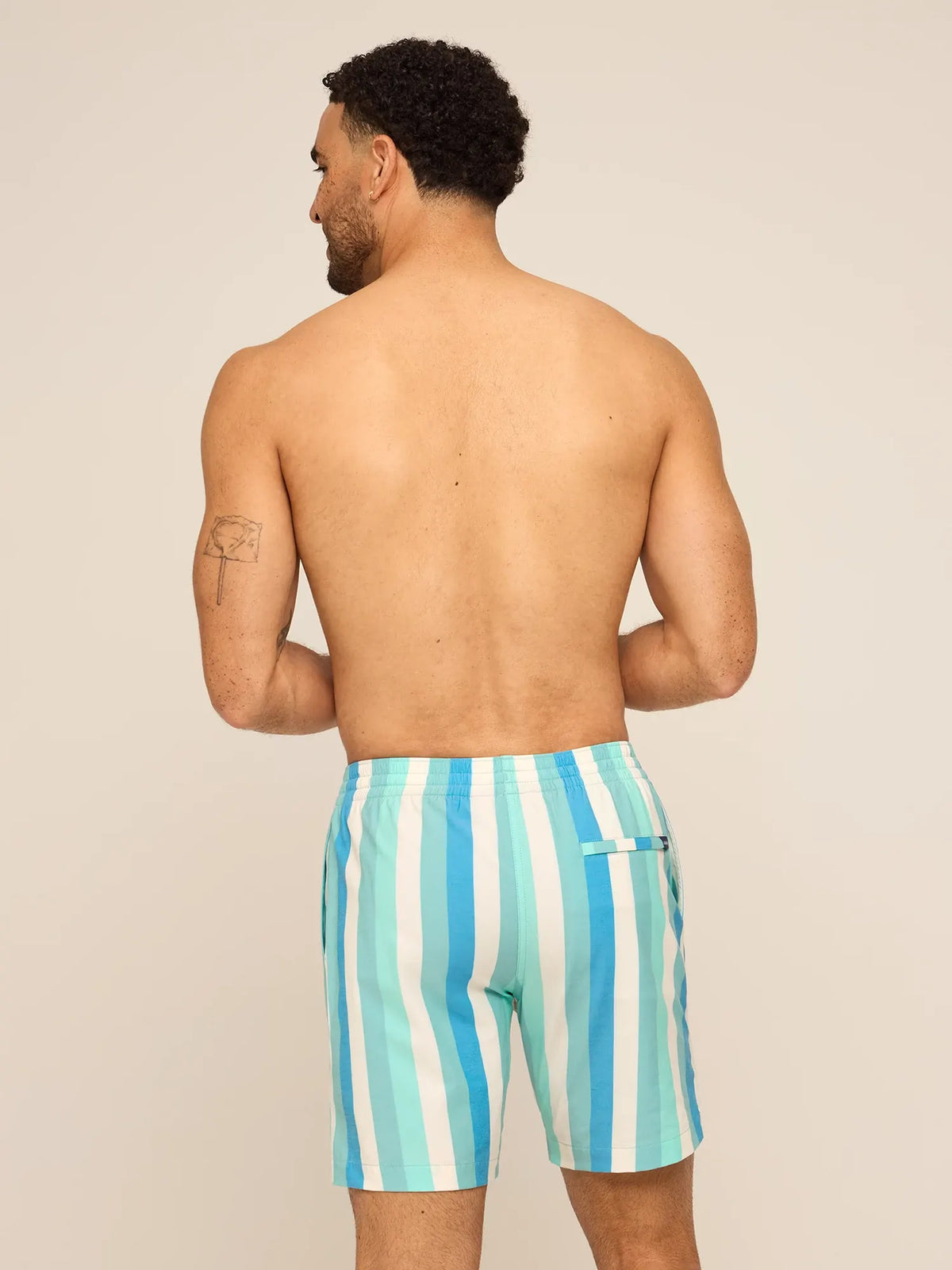 The Eversea Stripes 7" (Classic Lined Swim Trunk)