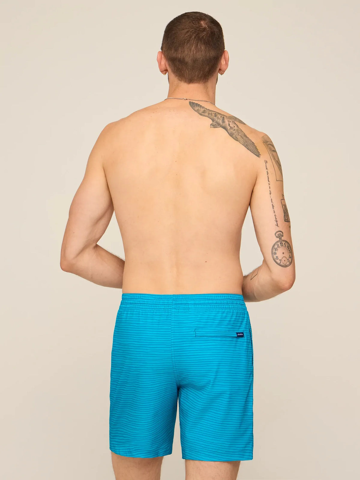 The It's Been a Hoots 7" (Classic Lined Swim Trunk)- Blue