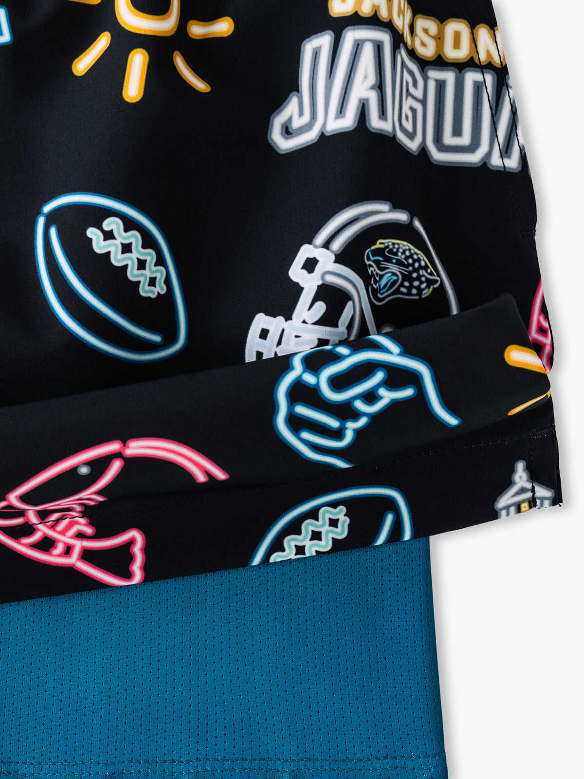 The Neon Jaguars 5.5" (NFL Classic Lined Swim Trunks)