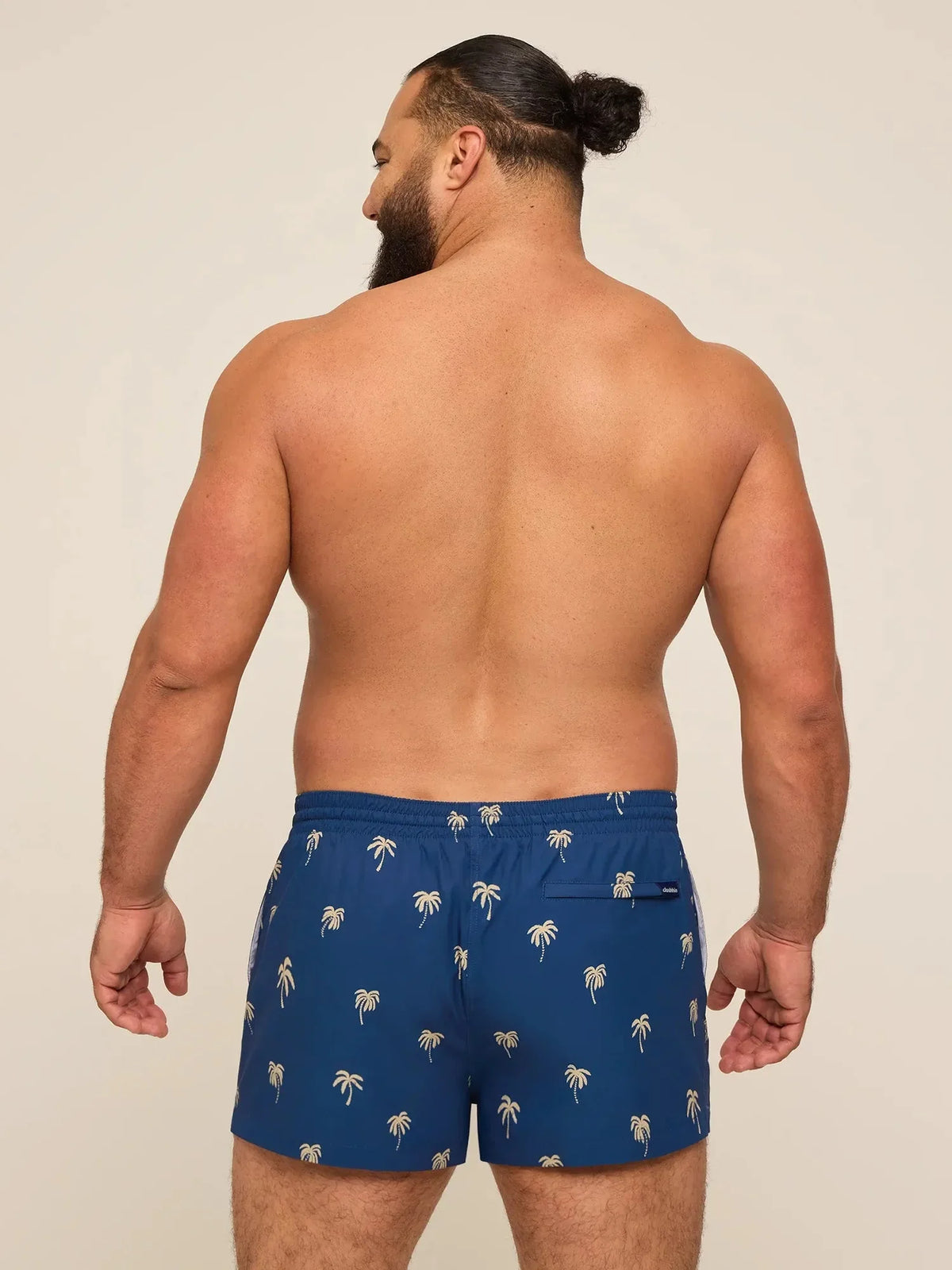 The Midnight Palms 2" (Classic Lined Swim Trunk)