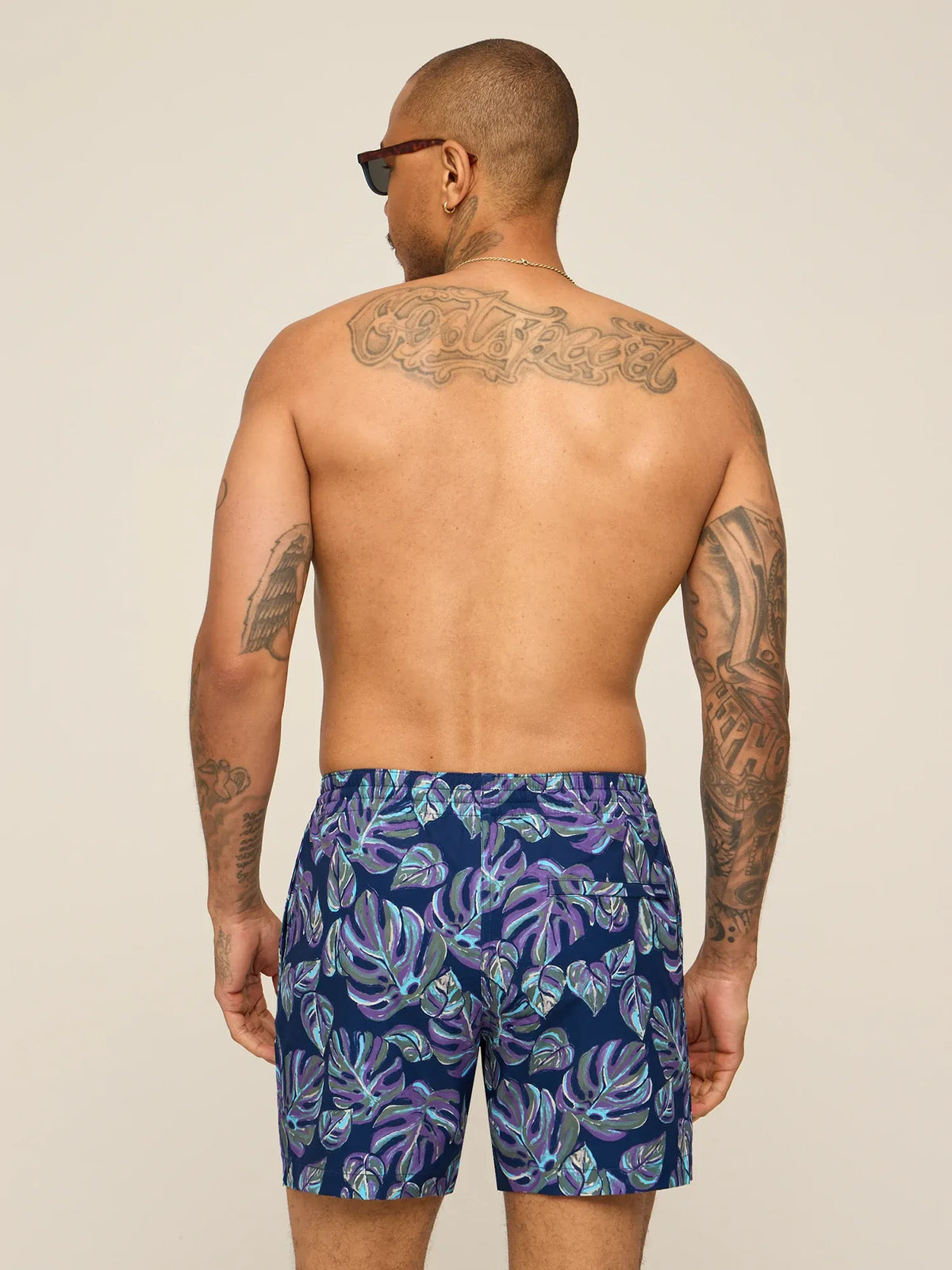 The Variegateds 5.5" (Classic Lined Swim Trunk)- Purple