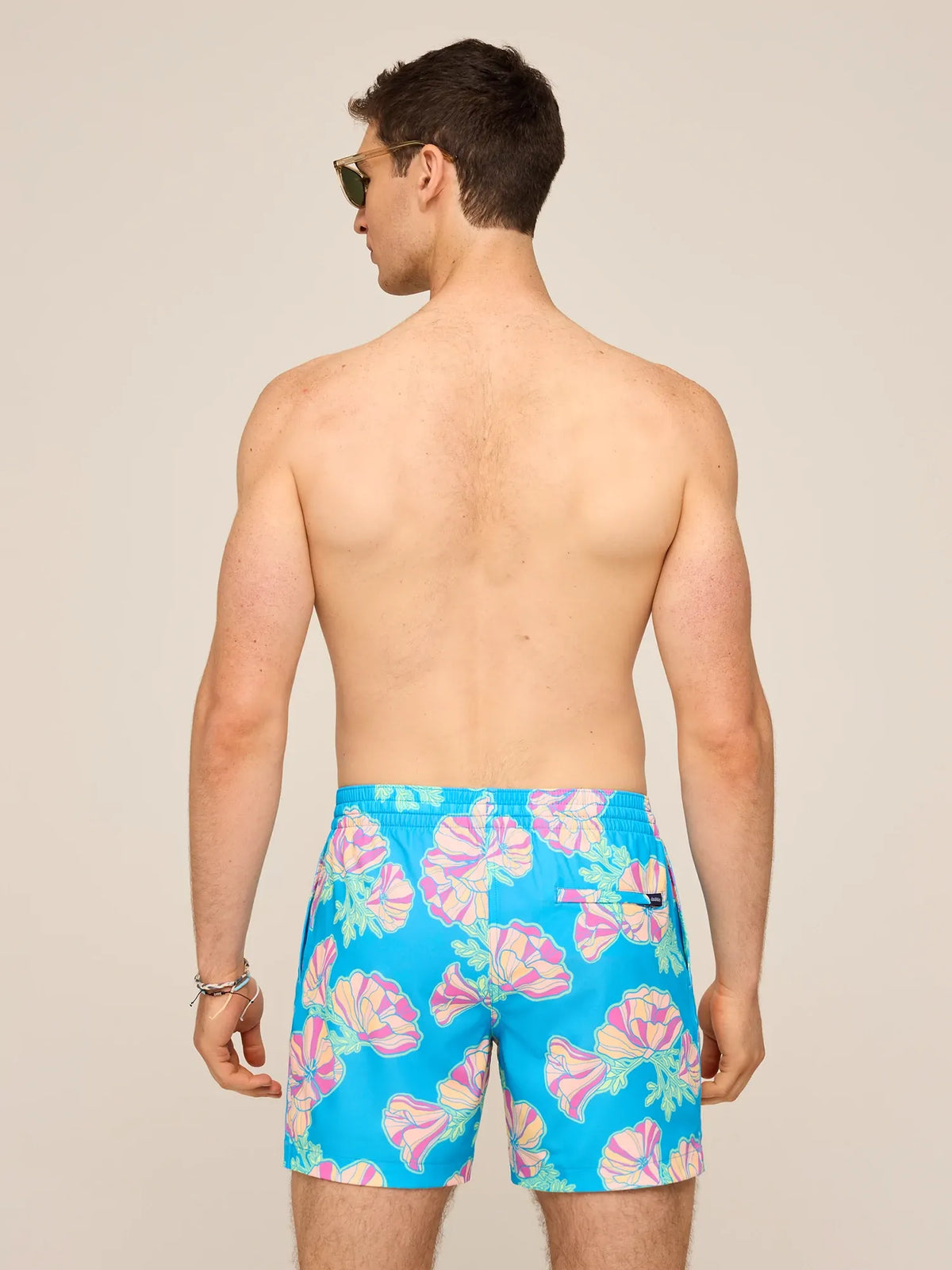The Great Grand Poppy 5.5" (Classic Lined Swim Trunk)- Blue