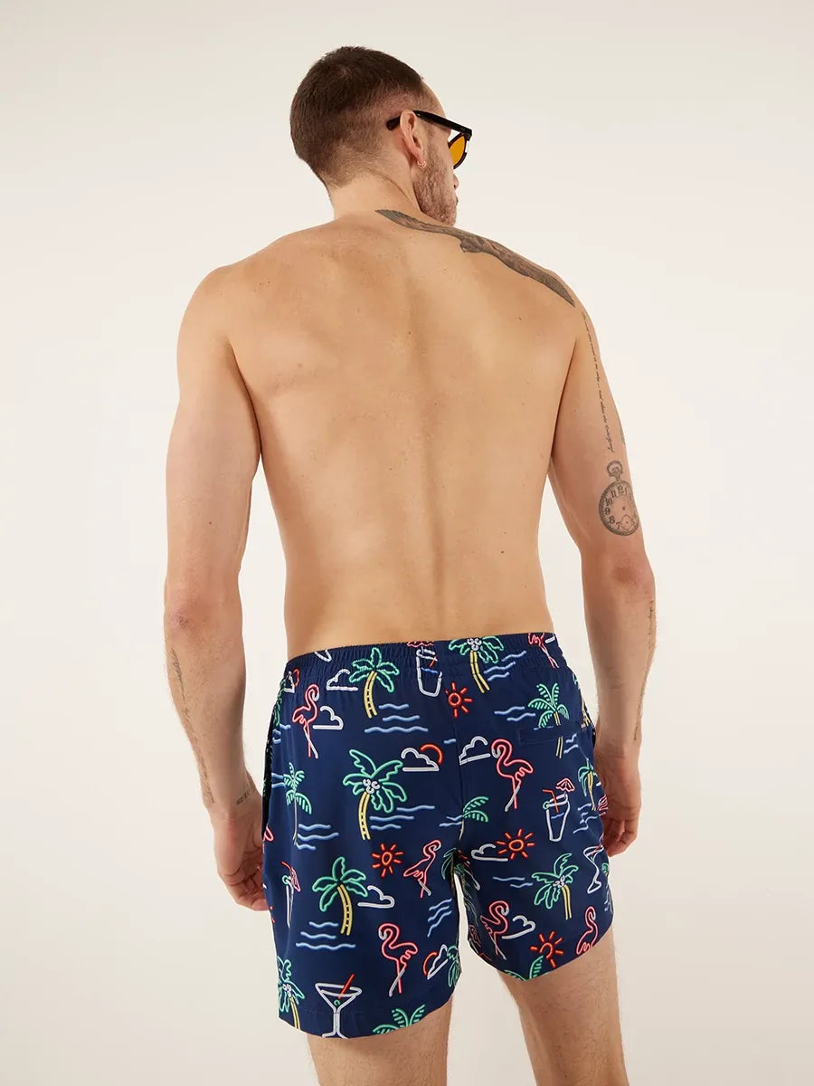 The Neon Lights 5.5" (Lined Classic Swim Trunk)