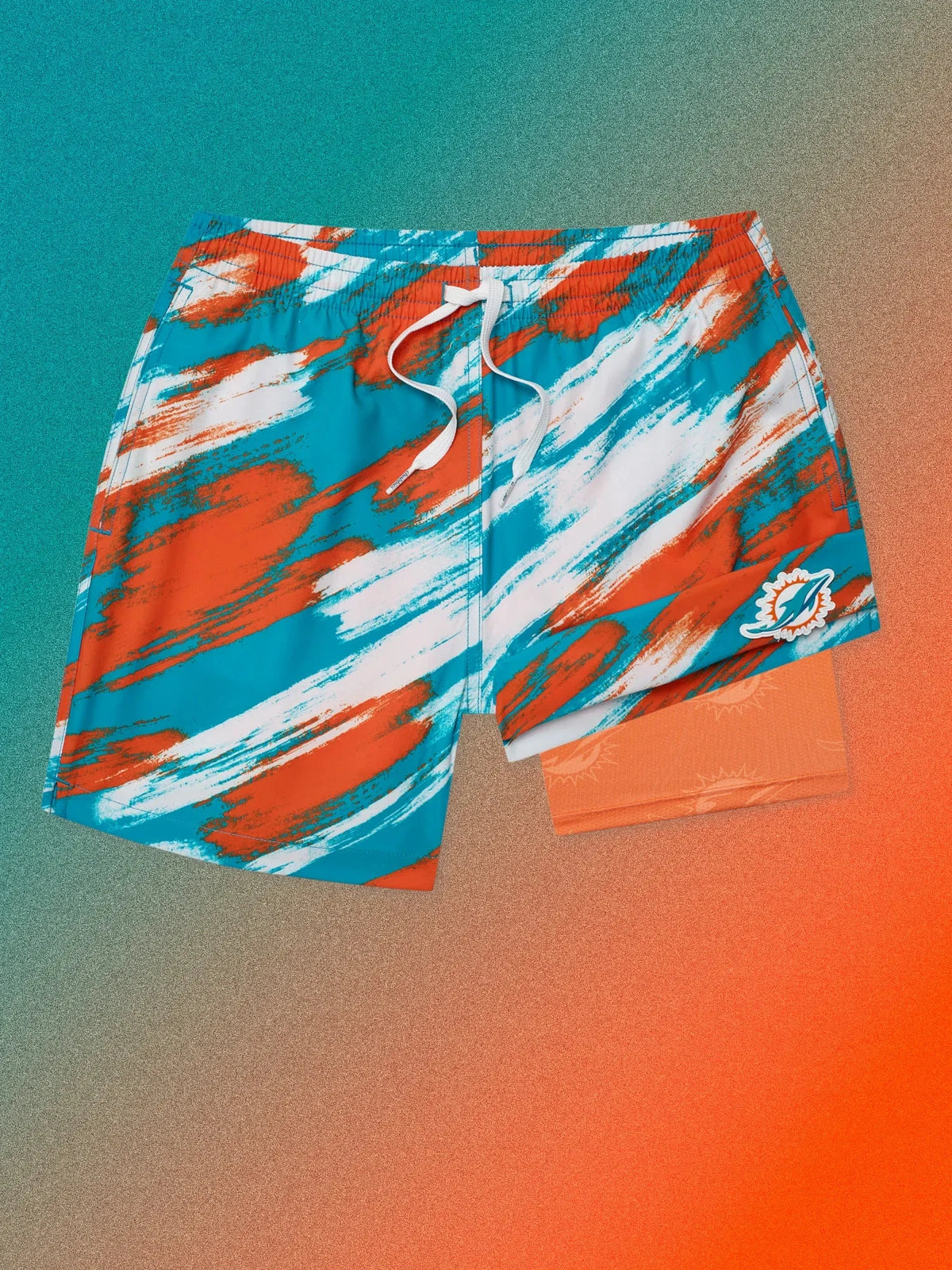 The Color Blitz Dolphins (Boys Lined Swim Trunk)