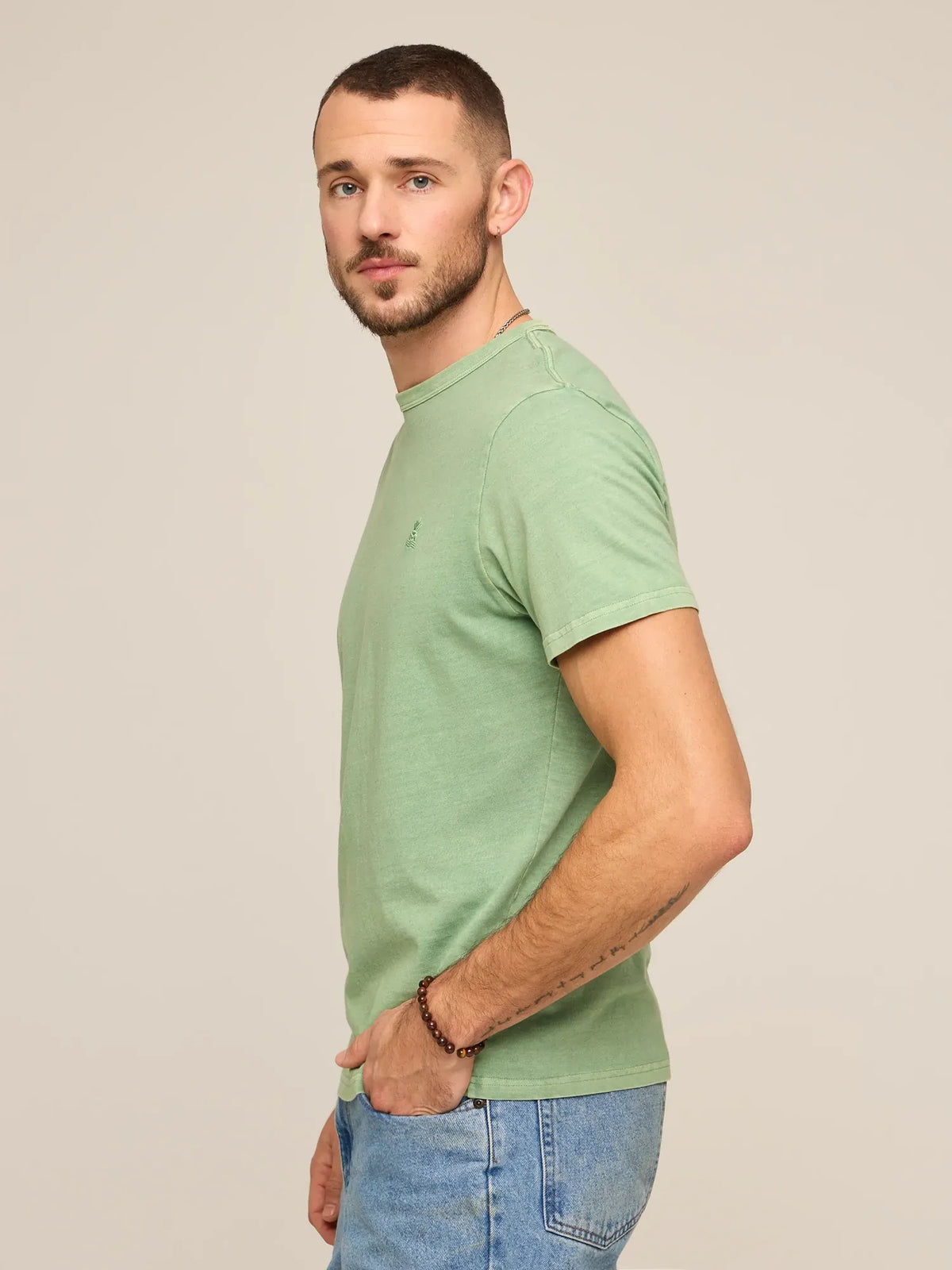 The 24/7, 365 (Essential Non Pocket T-Shirt) - Alcove Green