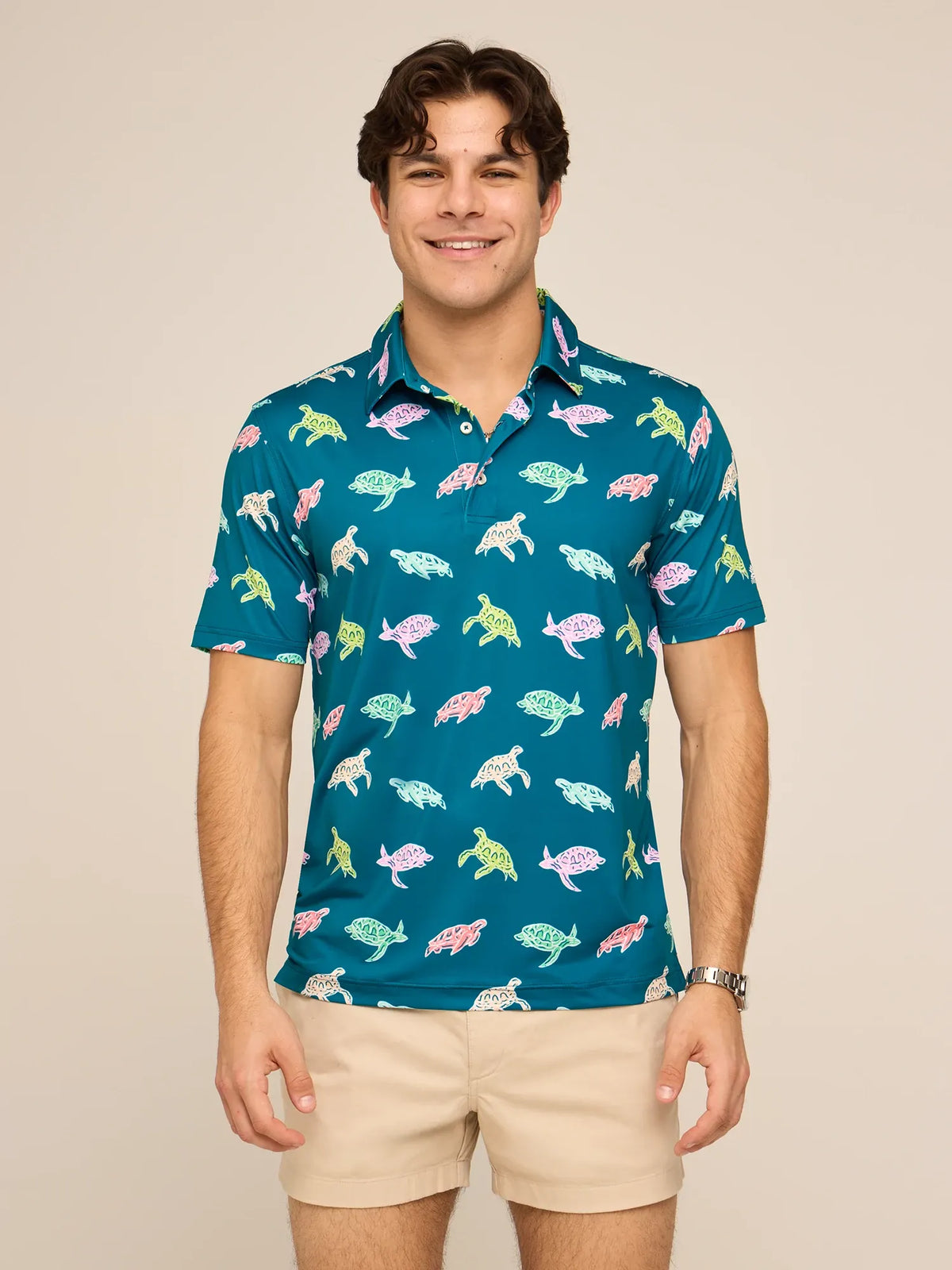 The Turtally Awesome (Performance Polo)- Green