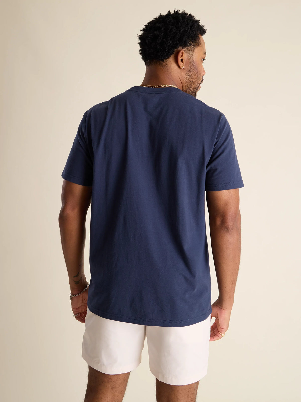 The No Brainer (Non Pocket Graphic T-Shirt) - Navy