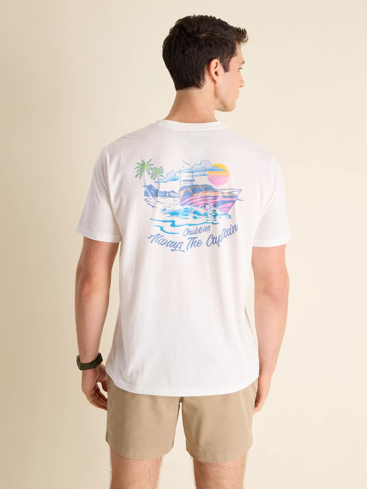 The Captain's License (Non Pocket Graphic T-Shirt) - White