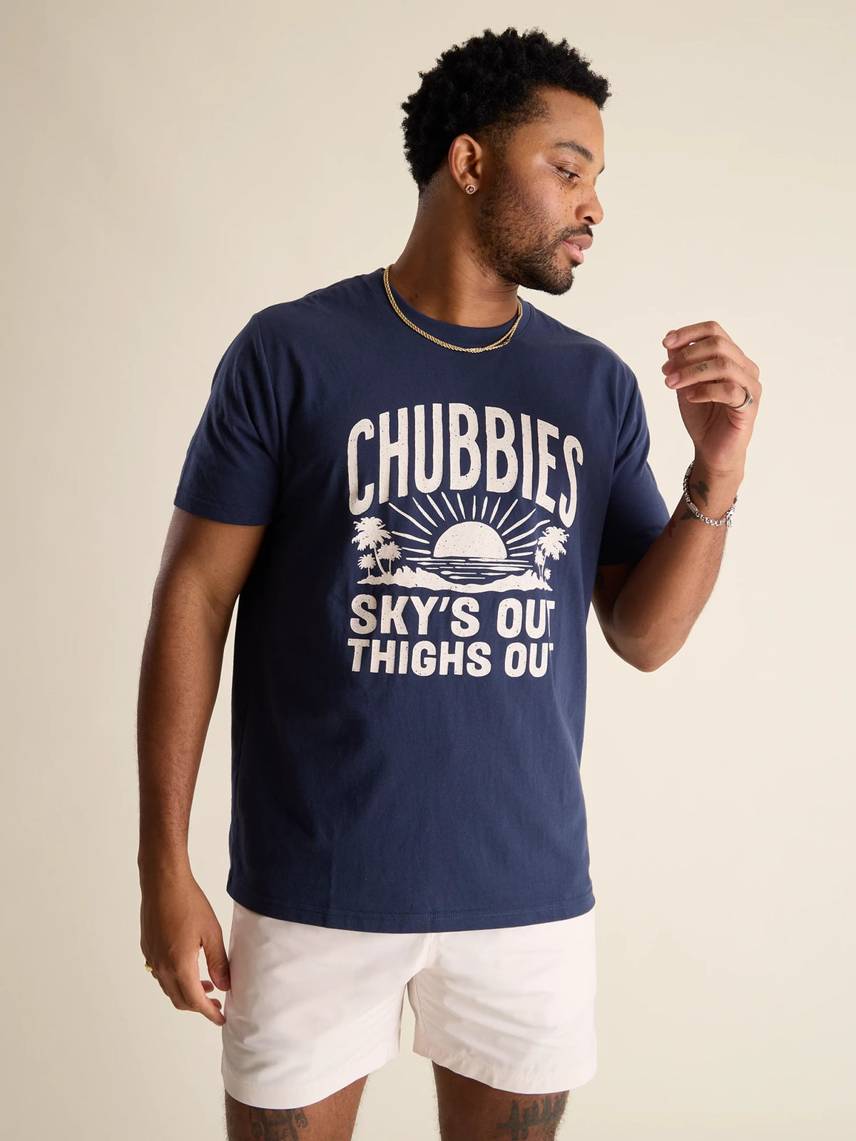 The No Brainer (Non Pocket Graphic T-Shirt) - Navy