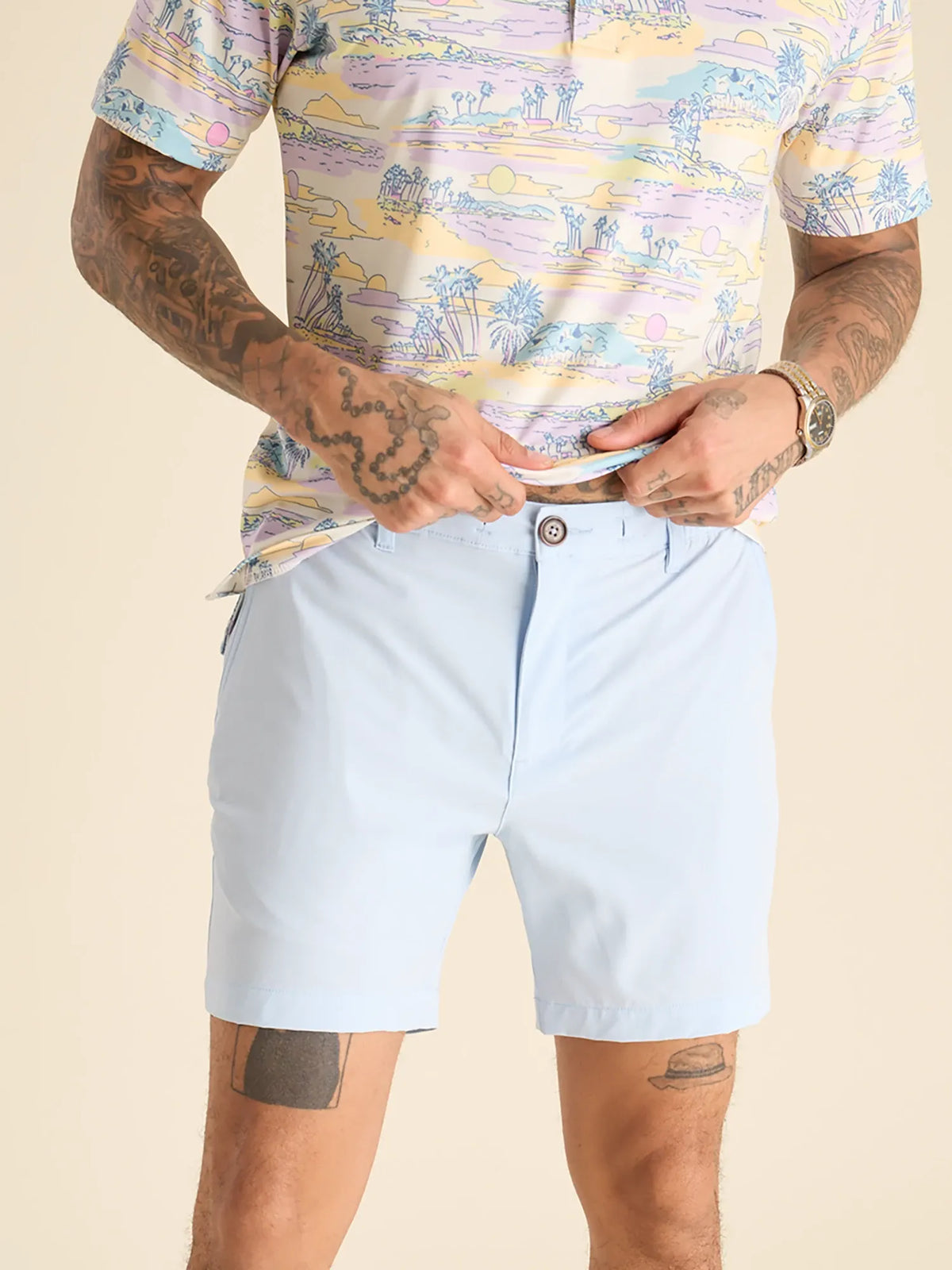 The Powder Puff Blues 6" (Heather Everywear Performance Short)